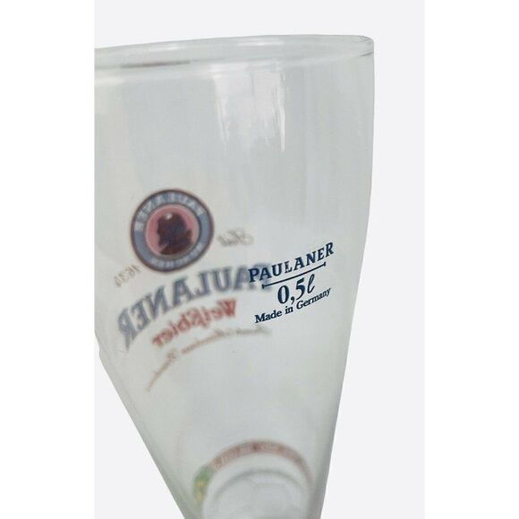 2002 World Cup Brazil Paulaner Weifbier Glass Weizen Pilsner Beer FIFA Soccer - Picture 6 of 6